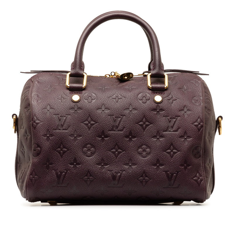 Louis Vuitton Monogram Amplant Speedy Bandouliere 25 Handbag Shoulder Bag 2WAY M40765 Of Purple Leather Louis Vuitton