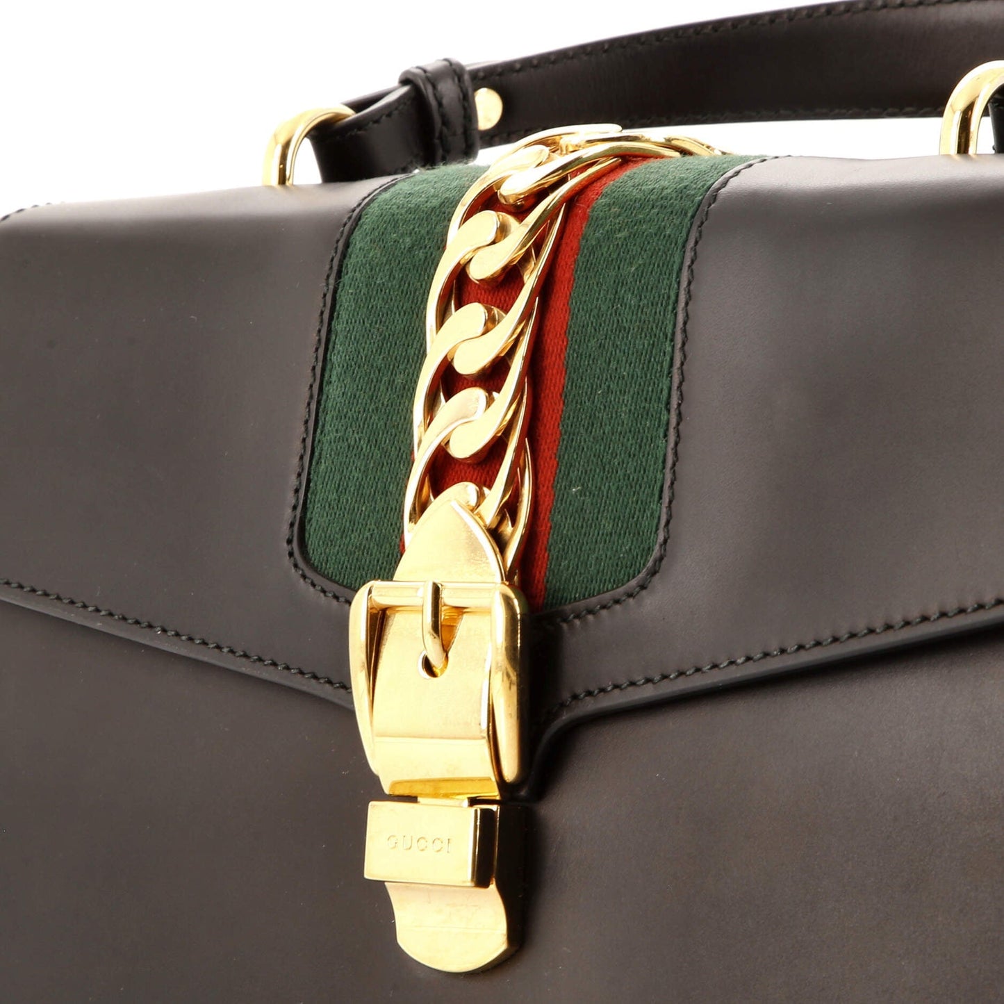 Sylvie Top Handle Bag Leather Medium
