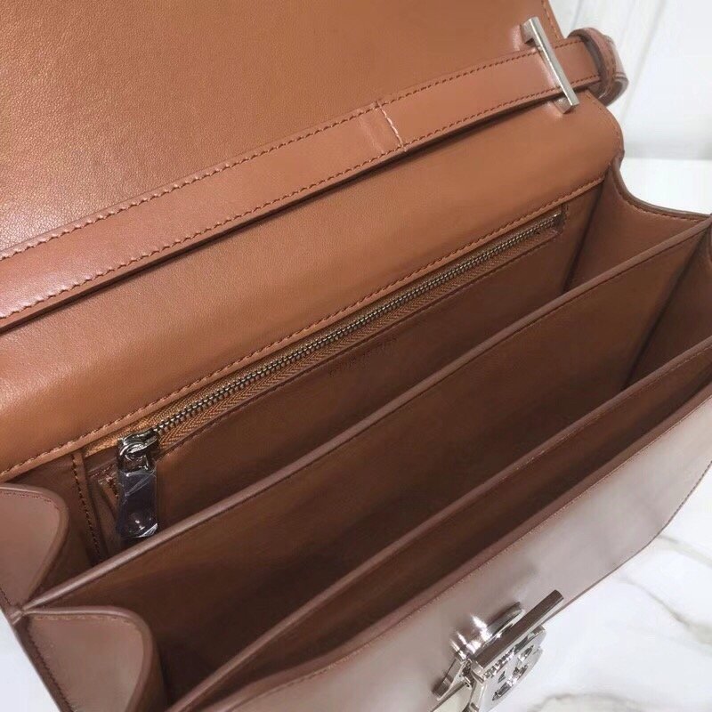 GLAMI Small TB Crossbody Bag Monogram Brown For Women, Bags 8.3in/21cm