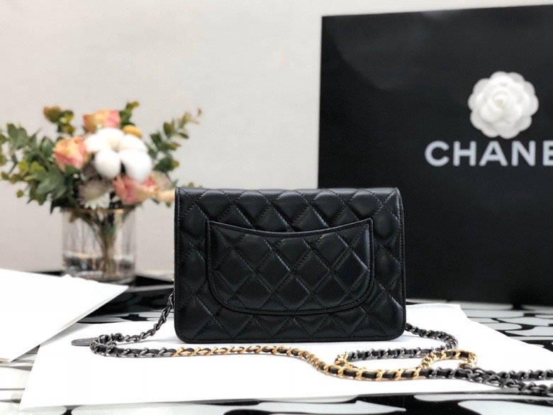 CHL GlamIap Bag Gold Toned Hardware Black For Women 7.4in/19cm