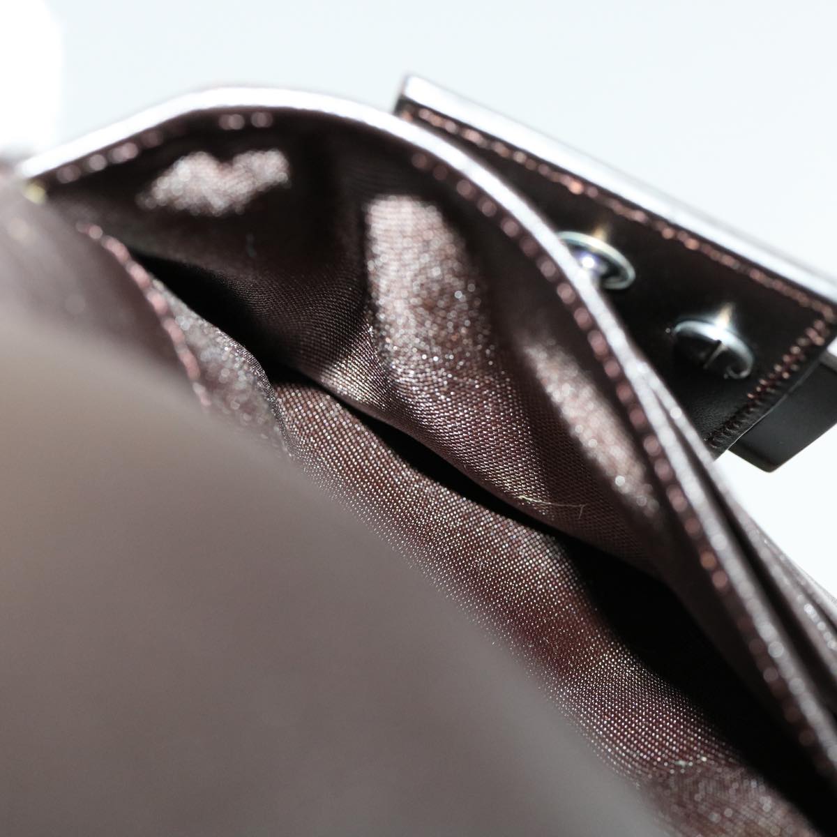 FENDI Zucca Canvas Wallet Black Brown 30916