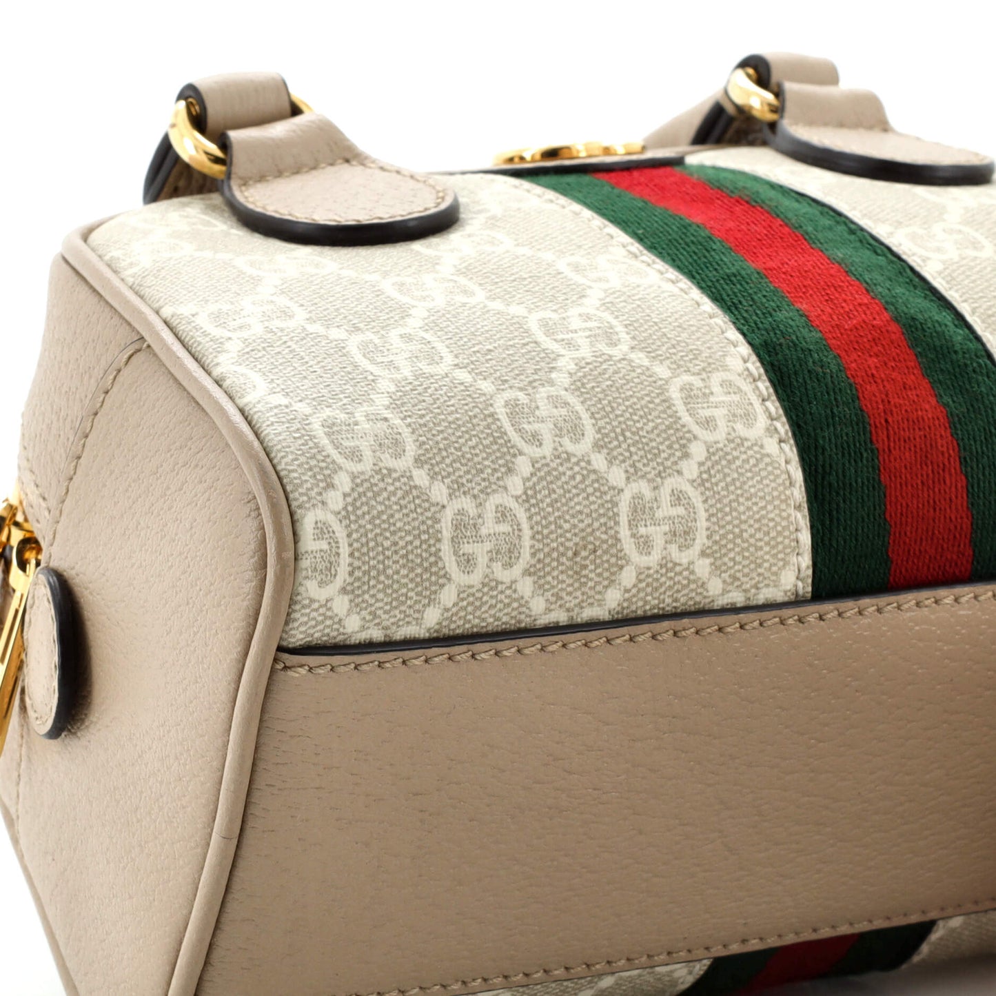 Ophidia Convertible Boston Top Handle Bag GG Coated Canvas Mini