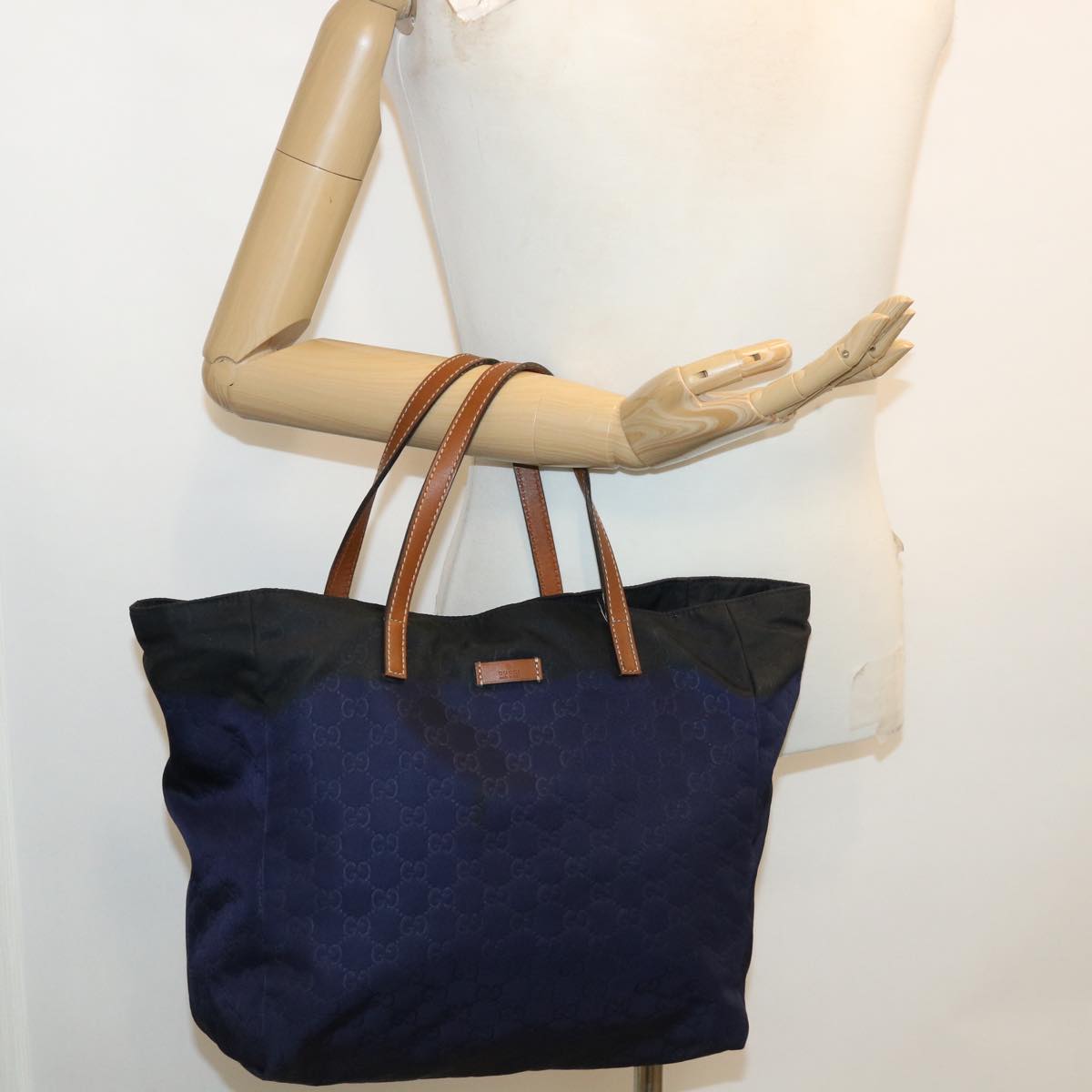GUCCI GG Canvas Shoulder Bag Nylon Purple 282439 34062
