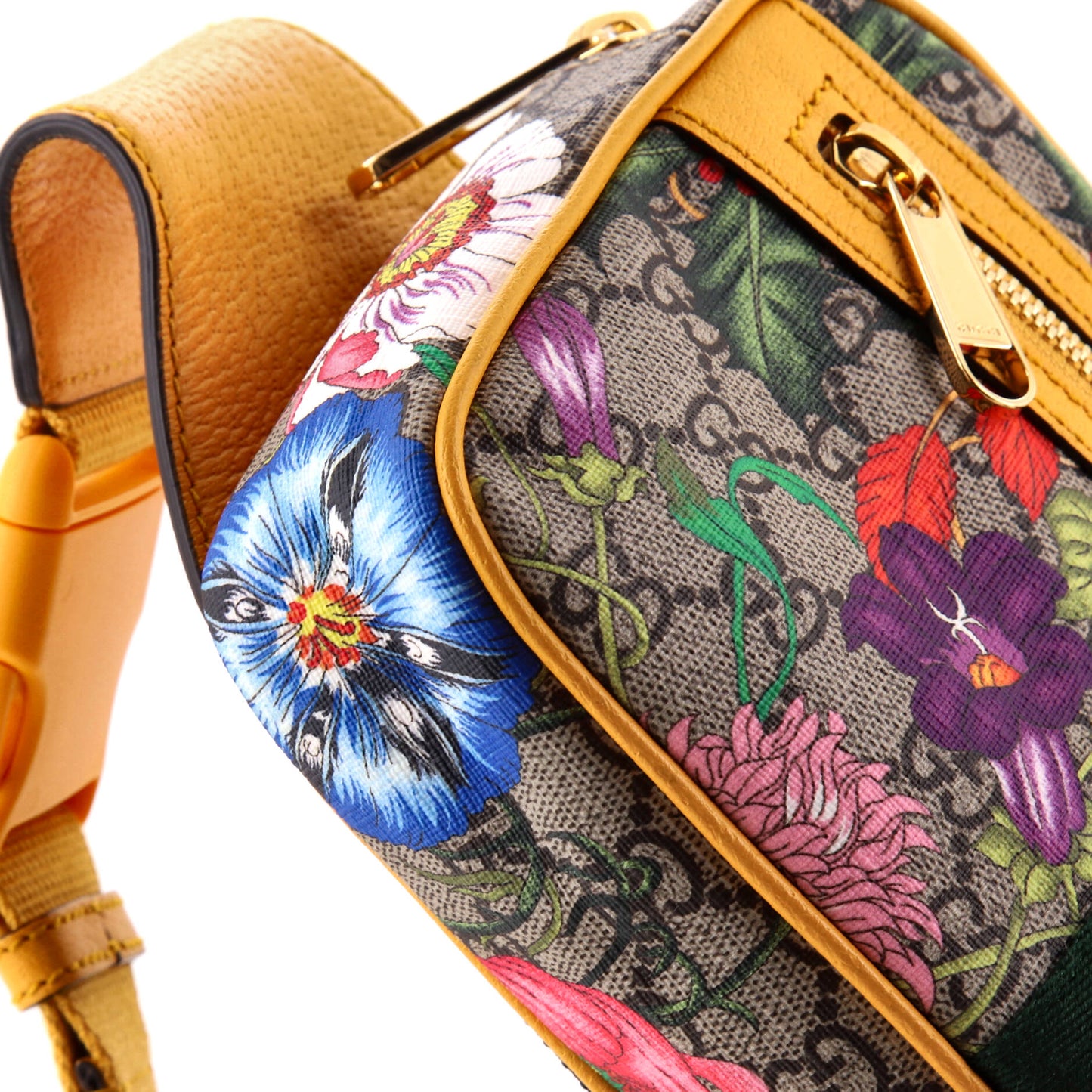Ophidia Belt Bag Flora GG Coated Canvas Medium
