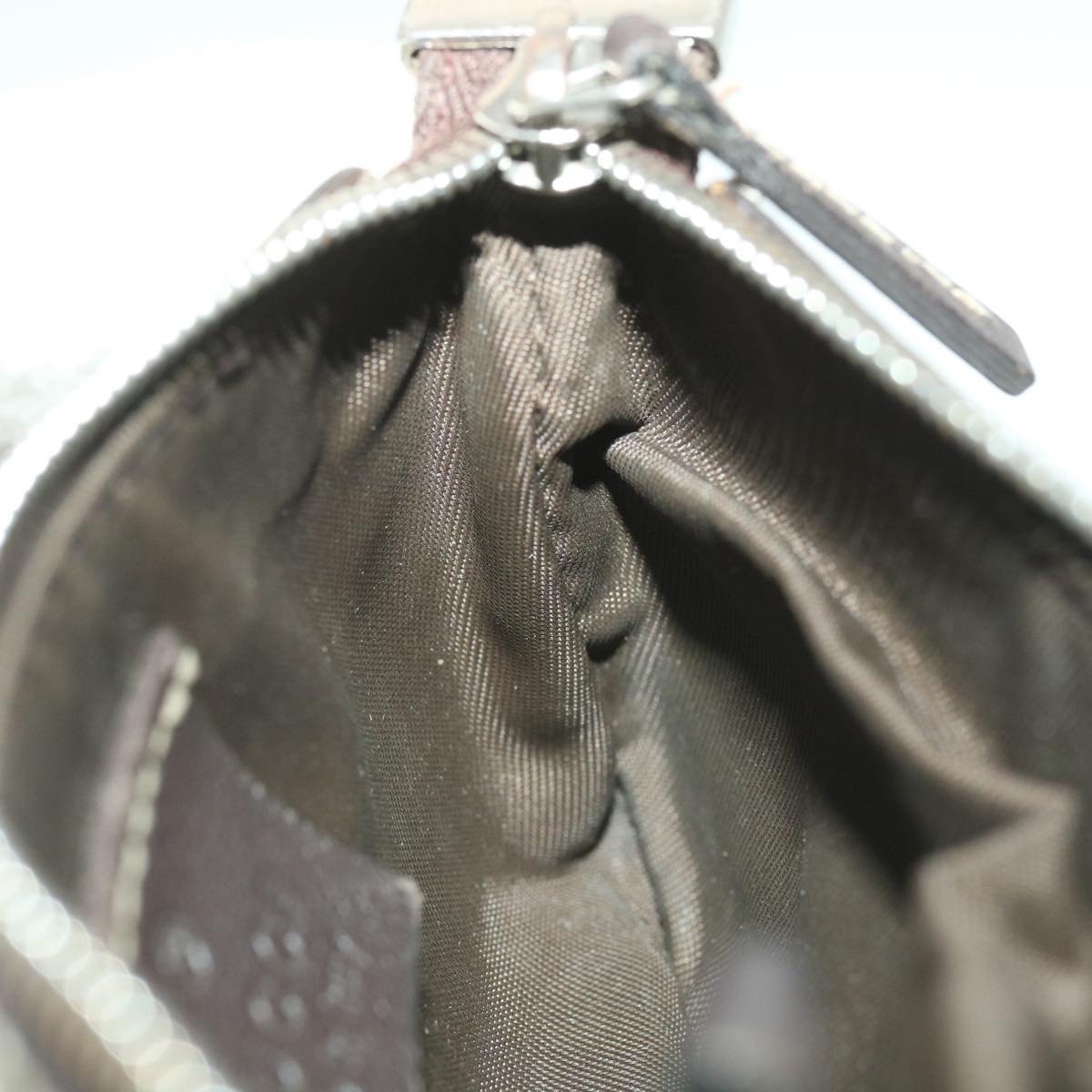 GUCCI GG Canvas Coin Purse PVC Leather Beige 233183 37806