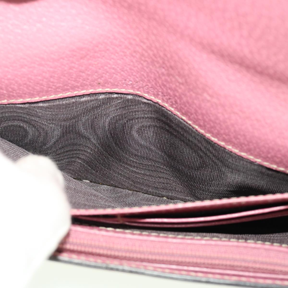 GUCCI GG Canvas Long Wallet Beige Pink 154168 39495
