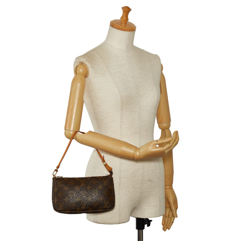 Louis Vuitton Pochette Accessories M51980 Brown PVC Leather