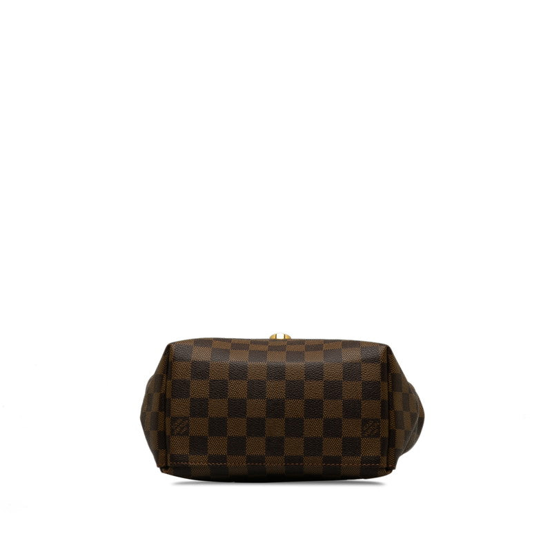 Louis Vuitton Damier Clapton Magnolia Rucksack N42262 Brown Pink PVC Leather Louis Vuitton Rucksack