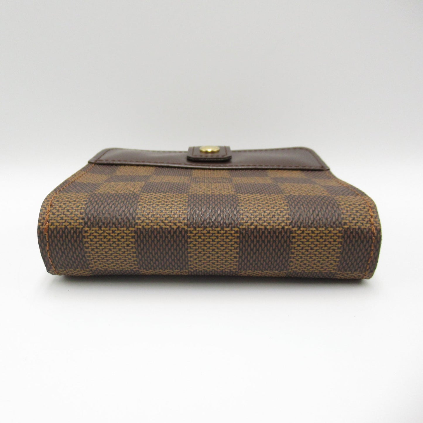 Louis Vuitton Louis Vuitton Compact Zip Round Wallet Wallet PVC Coated Canvas Leather Damier Brown N61668
