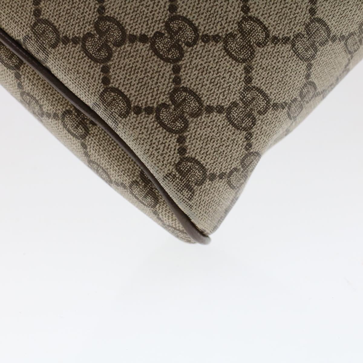 GUCCI GG Canvas Web Sherry Line Clutch Bag Beige Red 89•01•012 46162