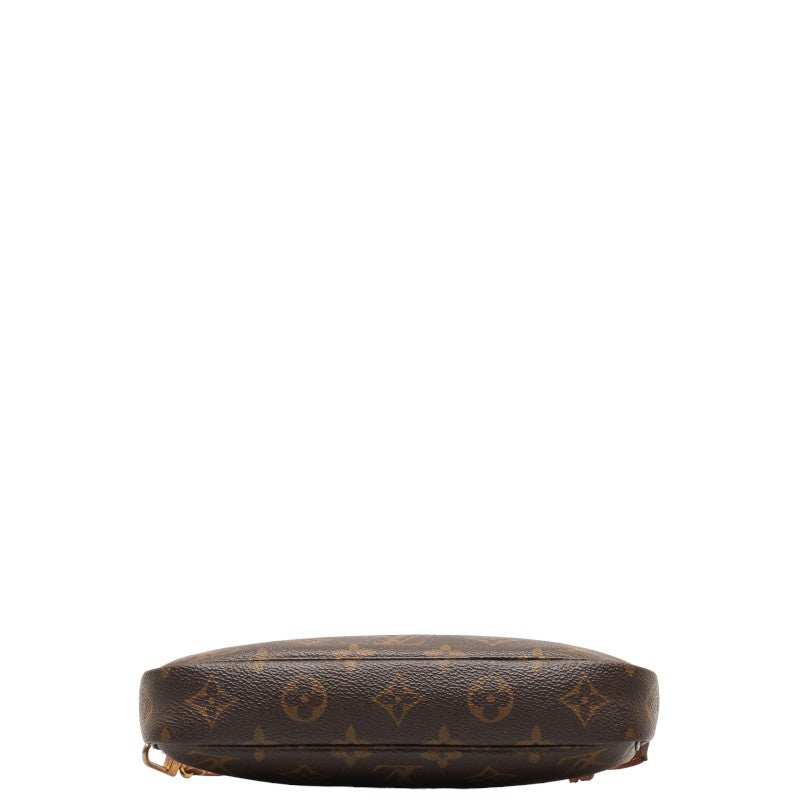 Louis Vuitton Monogram Pochette Accessory Shoulder Bag Brown PVC Leather Louis Vuitton