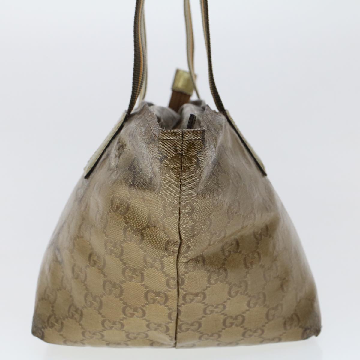 GUCCI GG Canvas Shoulder Bag Beige 131228 47214