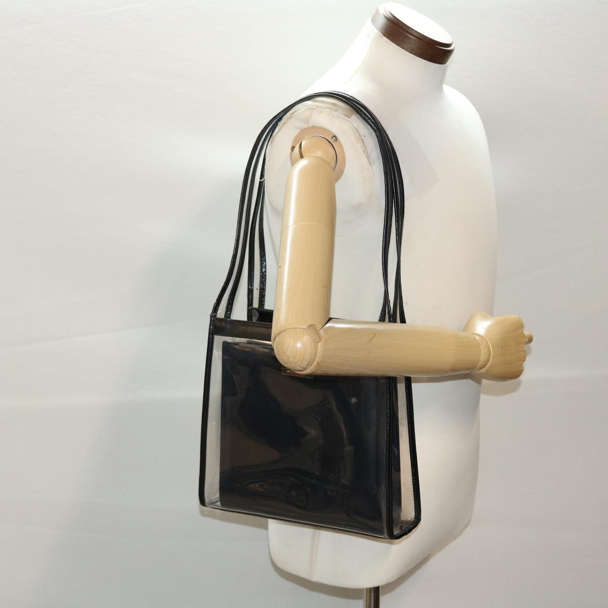 GUCCI Shoulder Bag Vinyl Black 48186