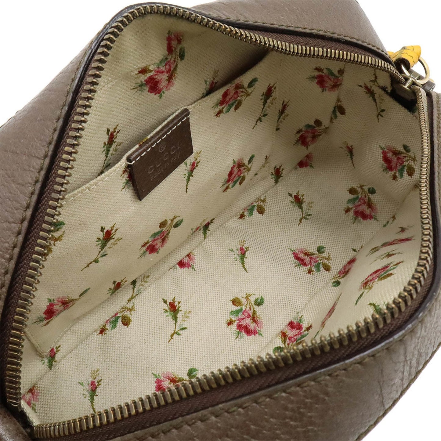 Gucci Color yellow Gg Supreme Leather Shoulder Bag (Pre-Owned)