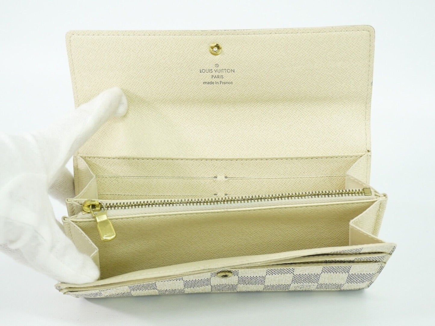 Louis Vuitton Portefeuille Sarah Canvas Wallet