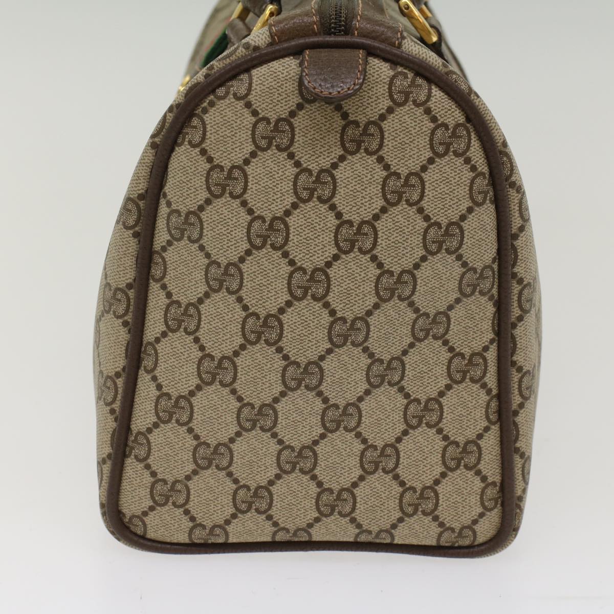 GUCCI GG Canvas Web Sherry Line Hand Bag Beige Red Green 40.02.007 49929