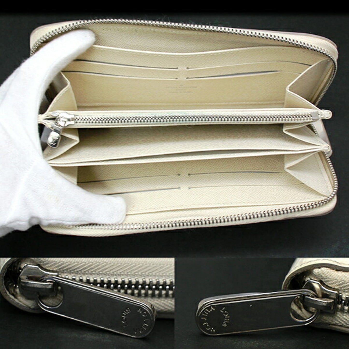 Louis Vuitton Zippy Wallet Leather Wallet ()
