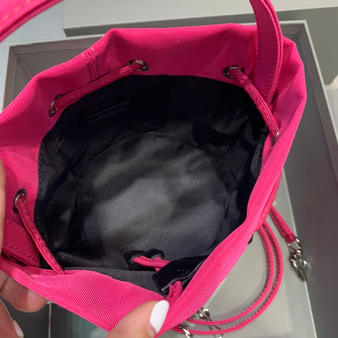 Balen Le Cagole MeGLAMIum Bucket Bag In Dark Pink, For Women, Bags 11.8in/30cm