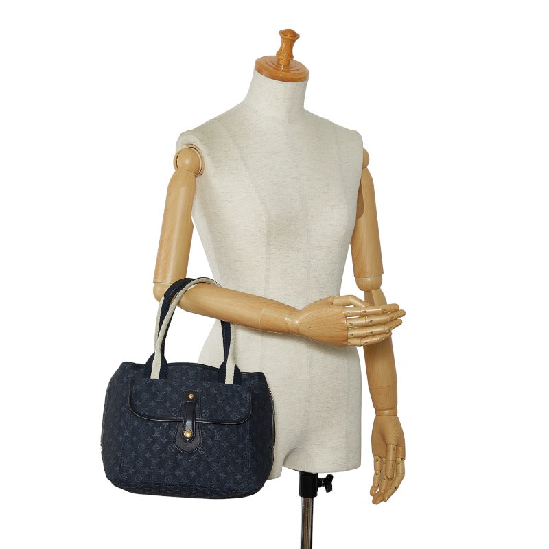 LOUIS VUITTON Louis Vuitton Monograms Mini Handbags Linen/Laser TST Blue Ladies Ladies