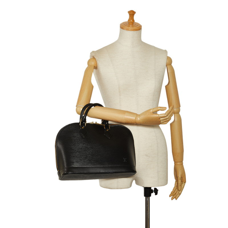 Louis Vuitton Epic Alma Handbag M52142 Noir Black Leather Lady Louis Vuitton