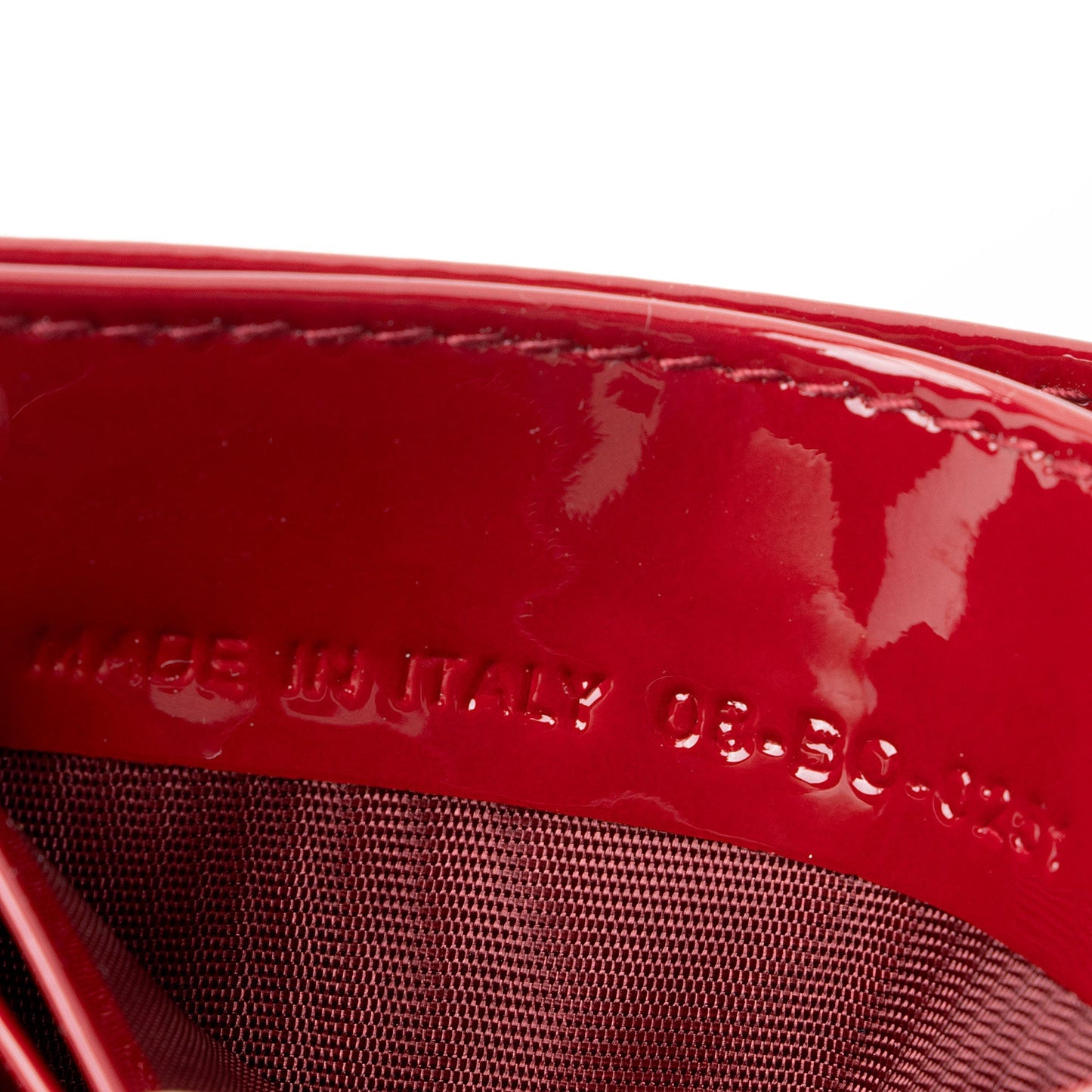 Dior Patent Leather Lady Dior Insert