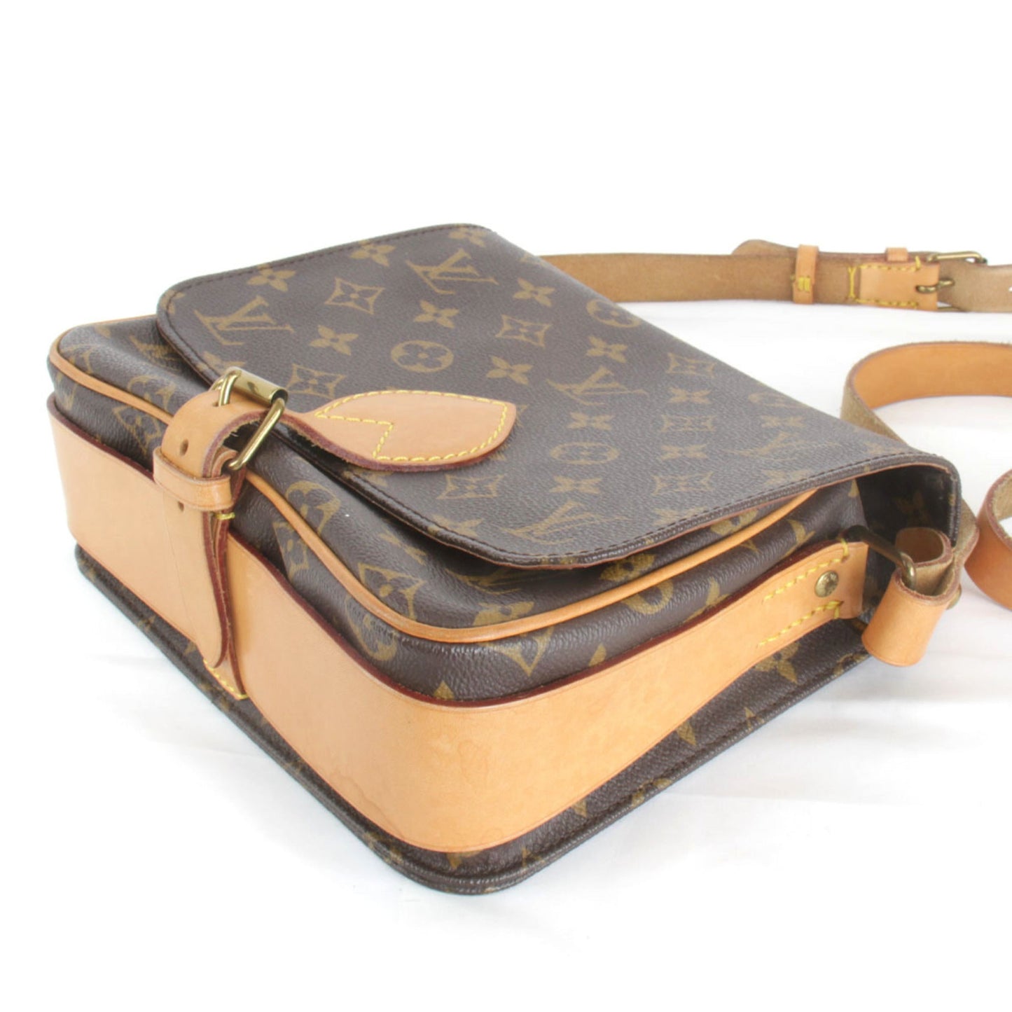 Louis Vuitton Cartouchiere Canvas Shoulder Bag ()