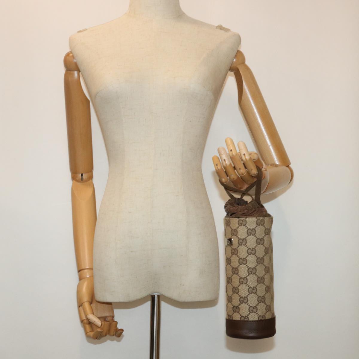GUCCI GG Canvas Bottle Cover Pouch Beige 19 203437 0363 52443