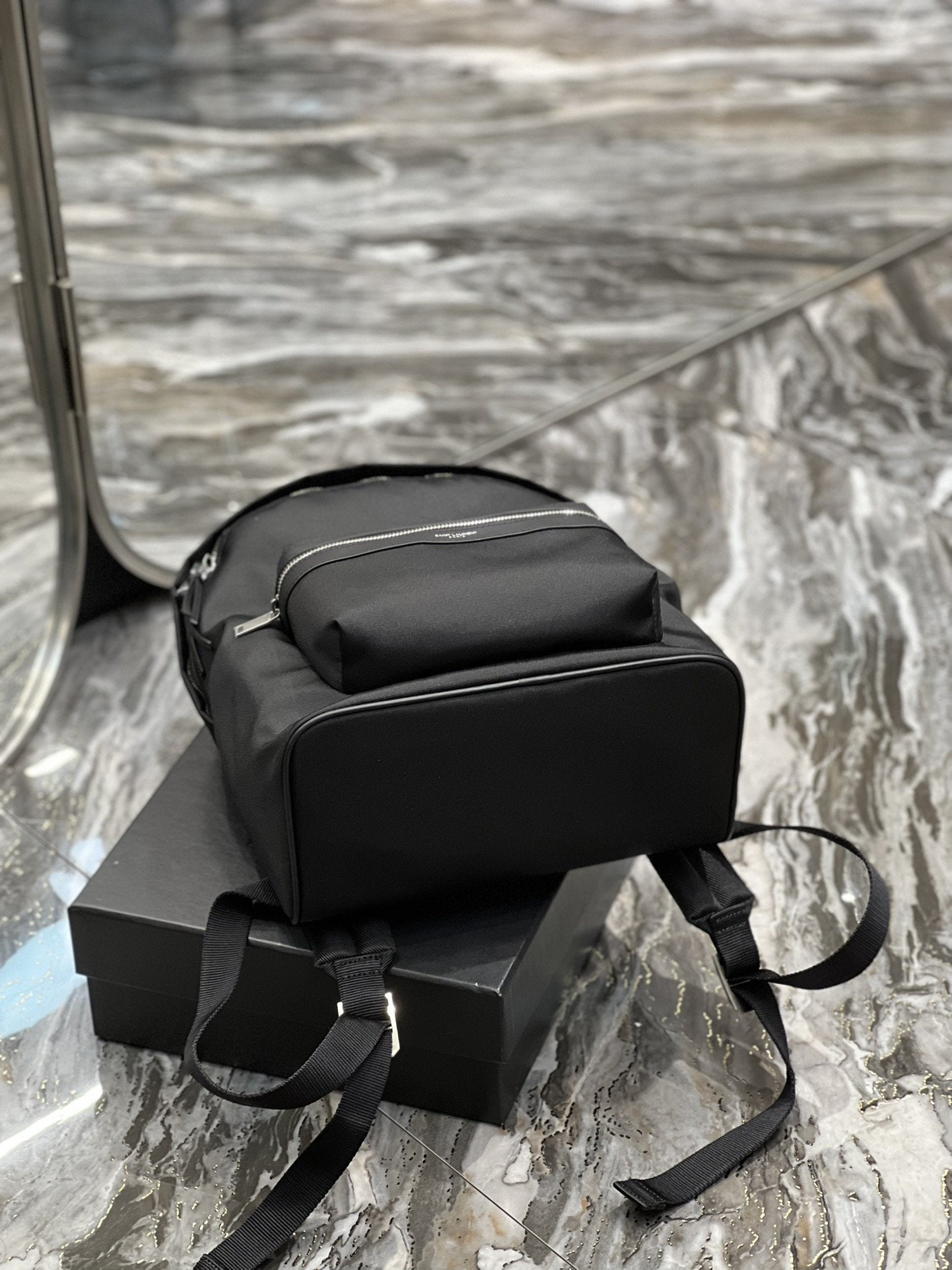 GLAMI City Backpack In Canvas Unisex For Women 13.8in/35cm Black YSL