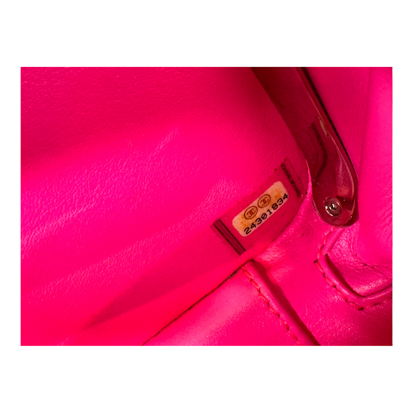 Chanel Snakeskin Mini CC Box Camera Bag Pink