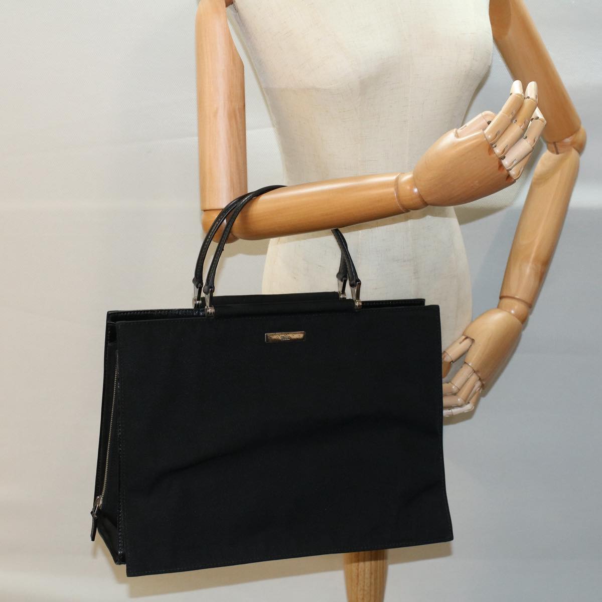 GUCCI Hand Bag Nylon Black 015 3710 002214 53843
