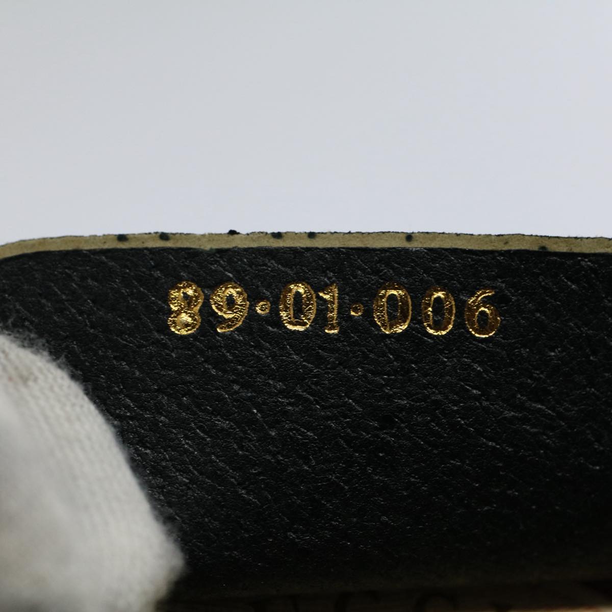 GUCCI GG Canvas Sherry Line Clutch Bag Gray Red Navy 89 01 006 54747