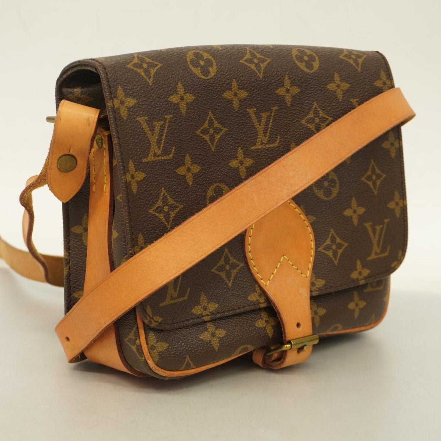 Louis Vuitton Cartouchière Canvas Shoulder Bag ()