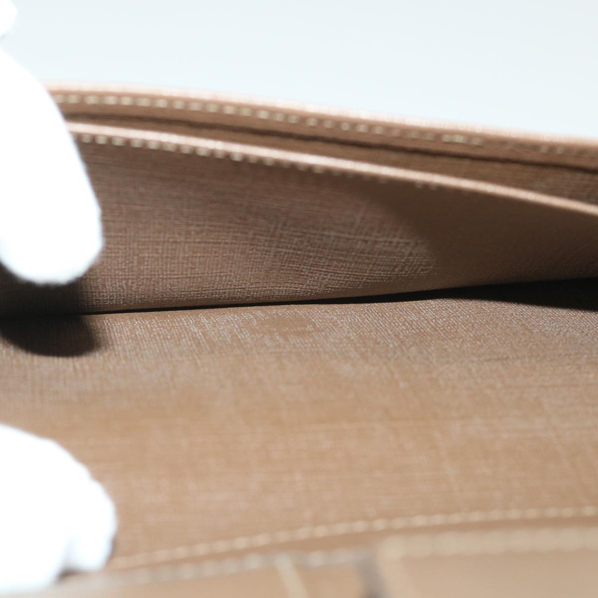 GUCCI GG Canvas Long Wallet PVC Leather Beige 309754 55618