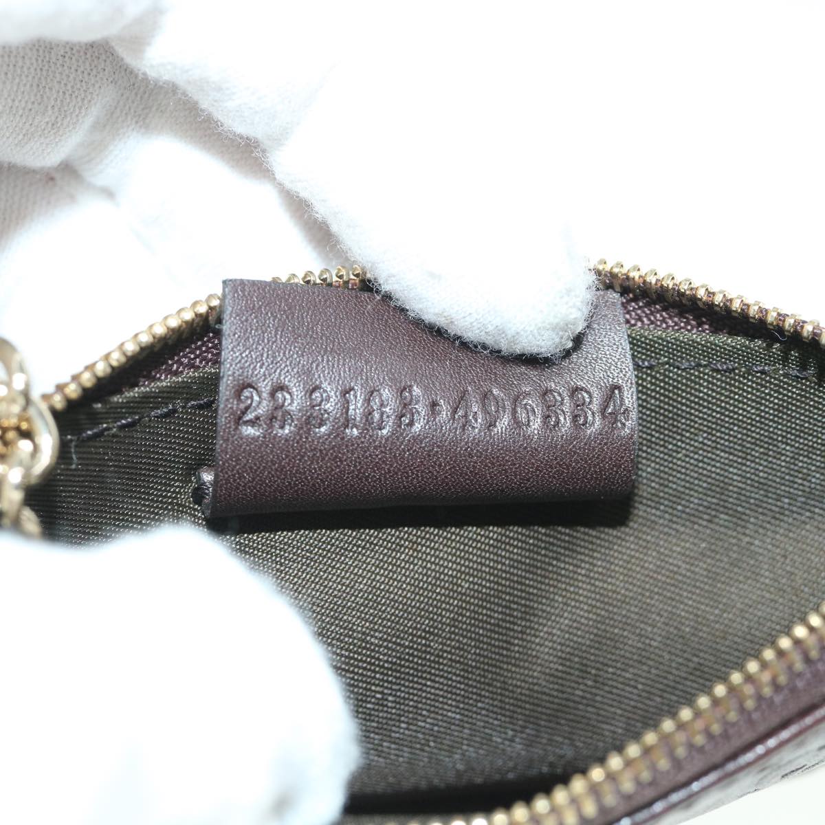 GUCCI Guccissima GG Coin Purse Leather Brown 233183 55625