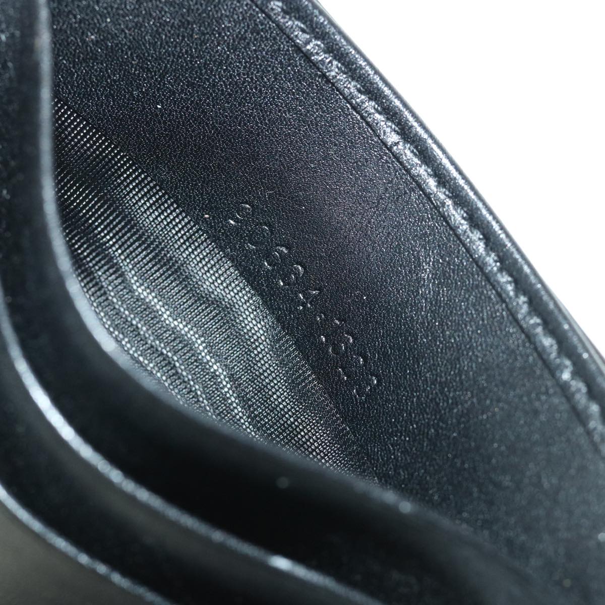 GUCCI GG Canvas Card Case Black 90634 55683
