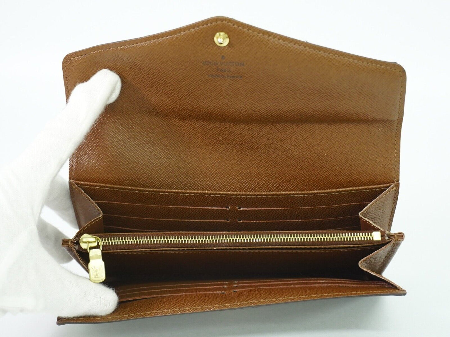 Louis Vuitton Portefeuille Sarah Canvas Wallet
