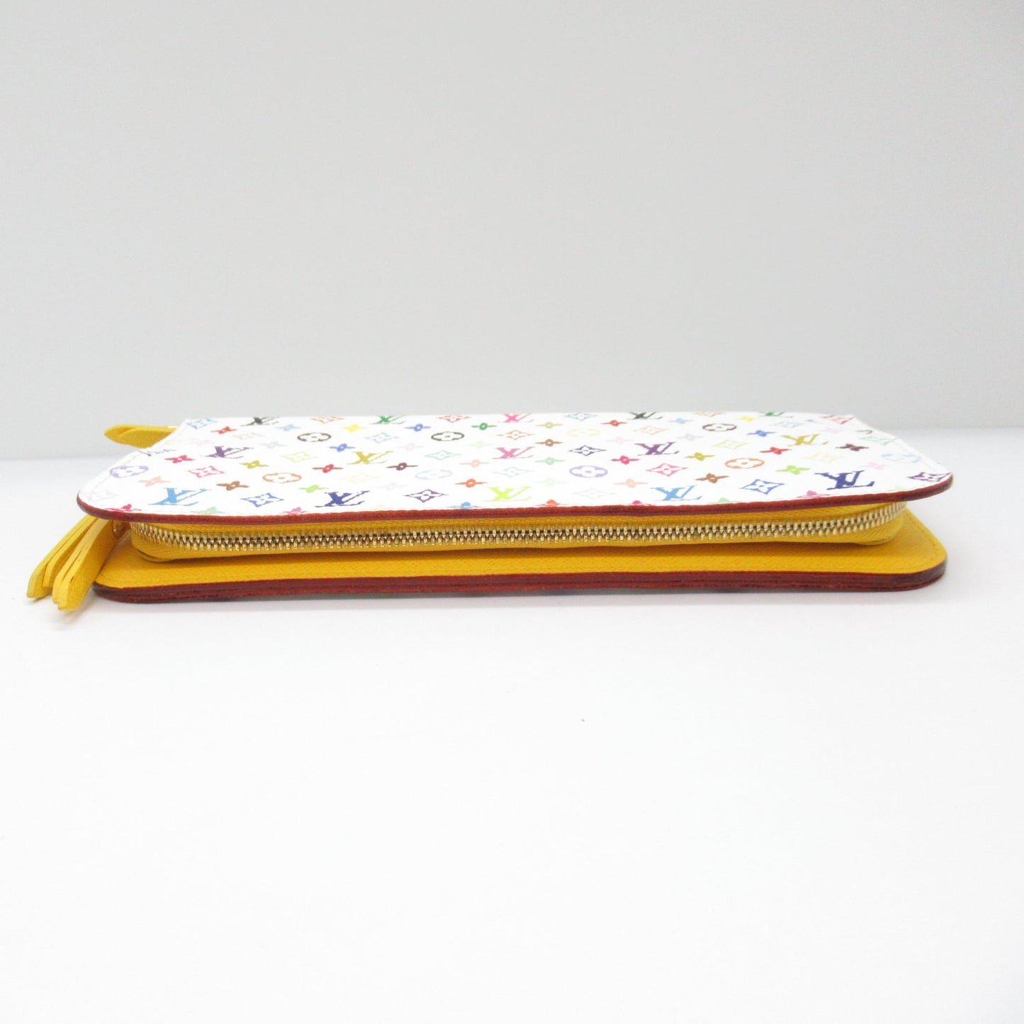 Louis Vuitton Louis Vuitton Portefolio Ansorite Round Long Wallet Round Long Wallet Wallet PVC Coated Canvas Monogram Multicolor White M93750