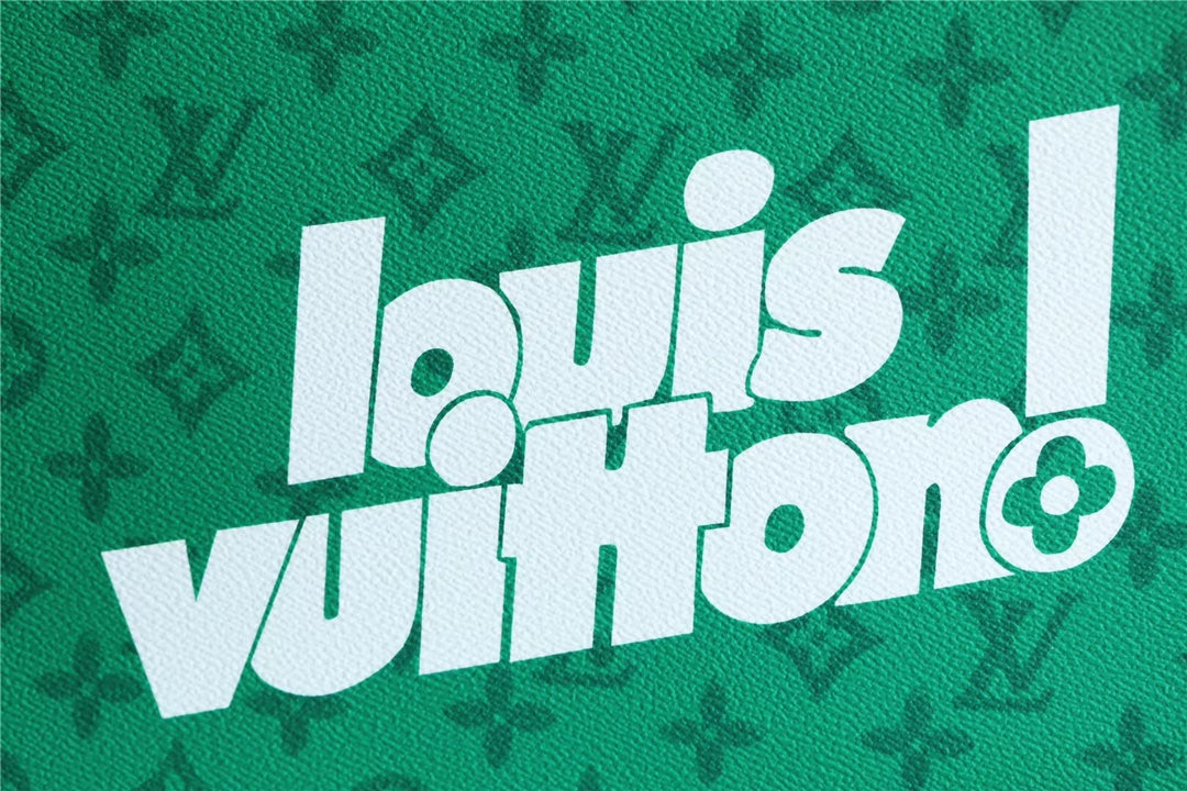 LV Pochette Voyage MM Vintage Monogram Canvas Green By Virgil Abloh For Fall-Winter, Travel AcGLAMIssories 27cm LV M80803