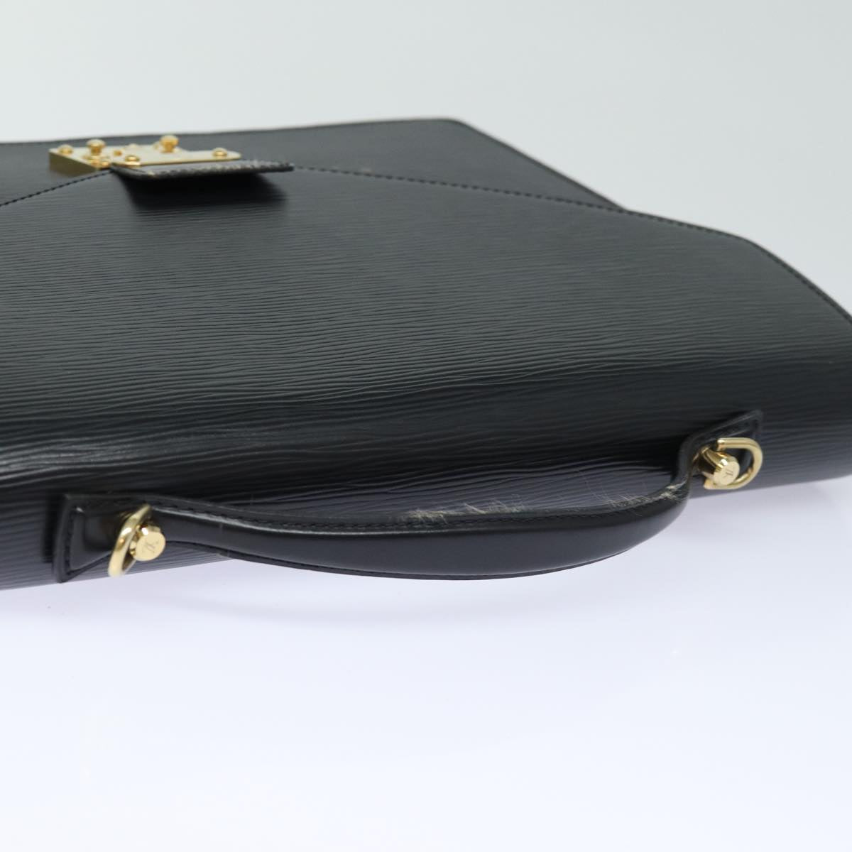 Louis Vuitton Porte Documents Leather Briefcase Bag
