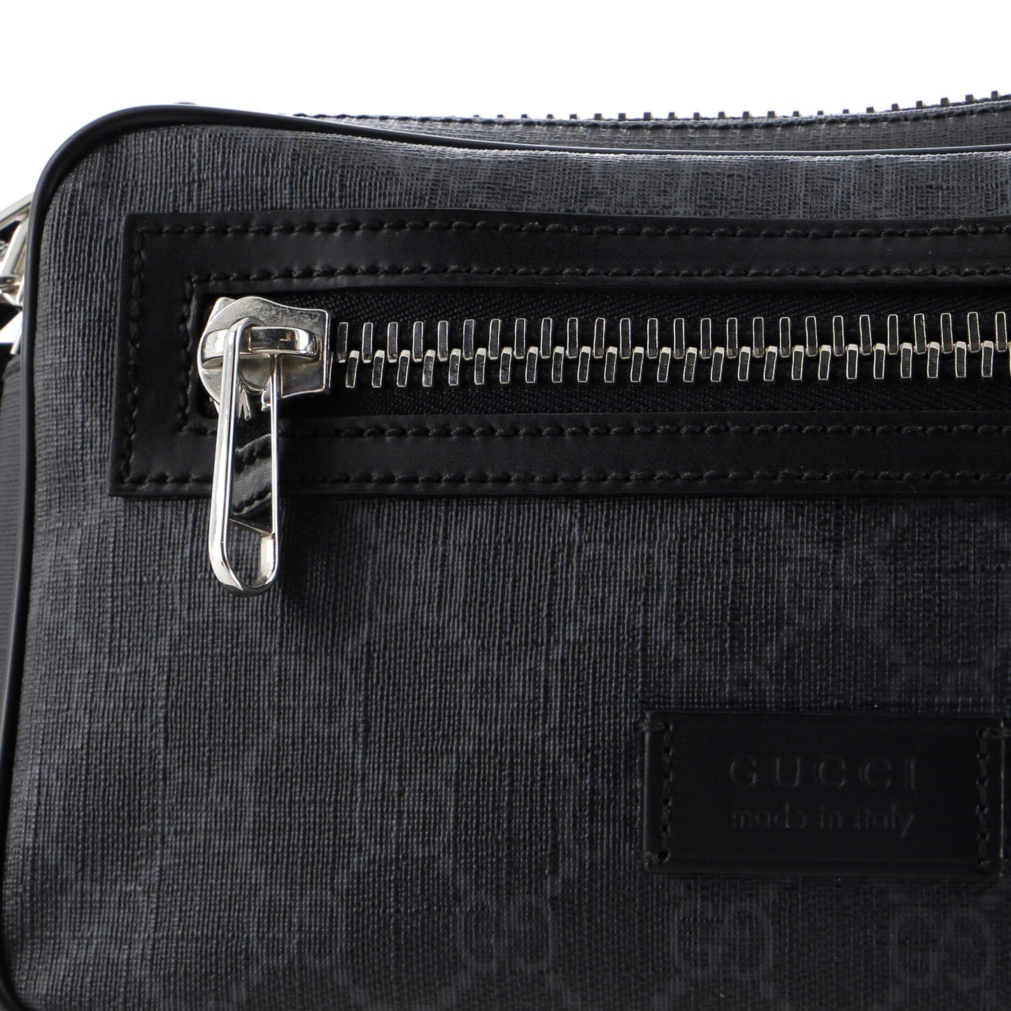 Soft Zip Belt Bag GG Coated Canvas Small