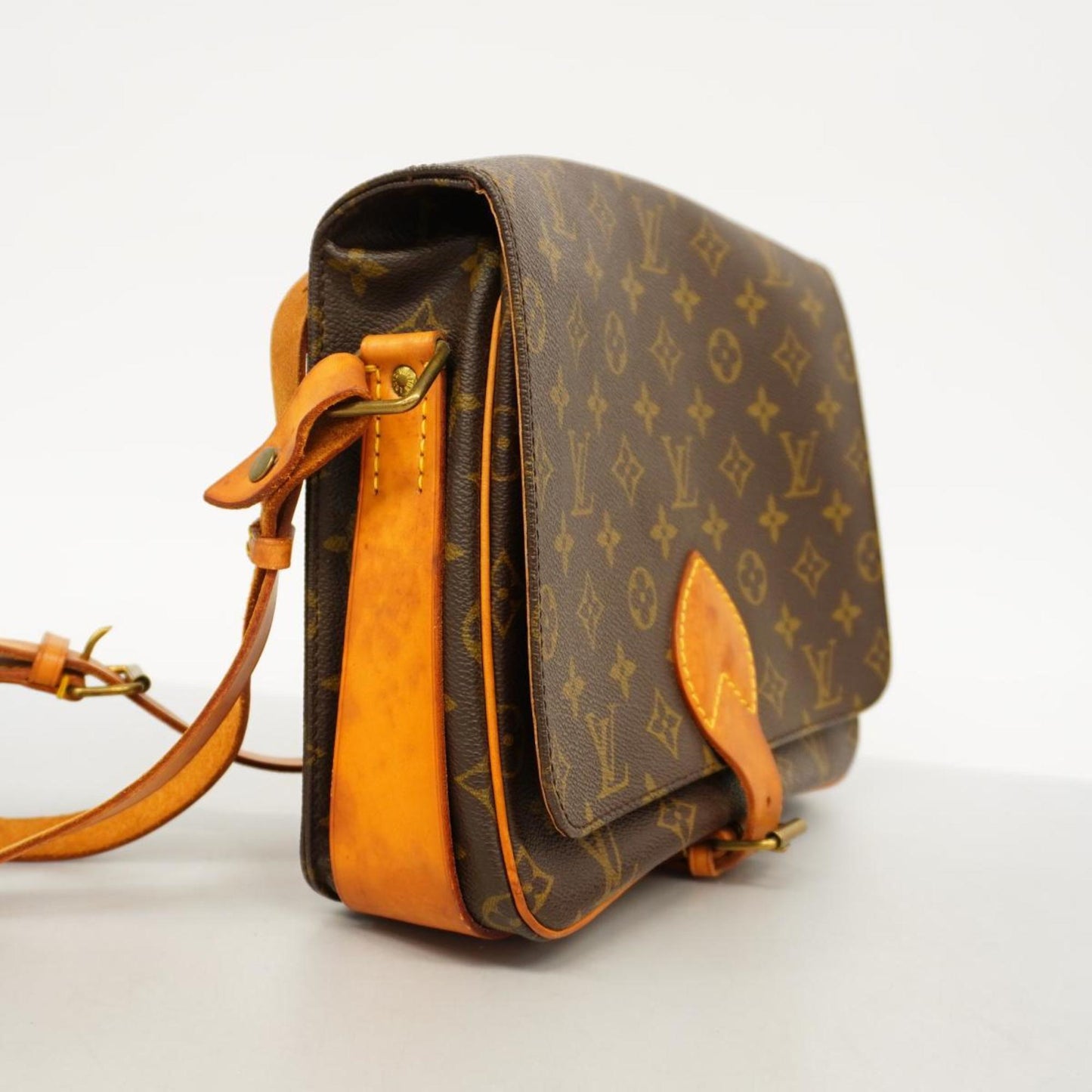 Louis Vuitton Cartouchière Canvas Shoulder Bag ()