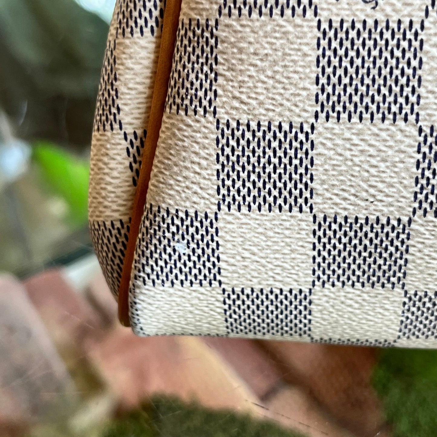 LOUIS VUITTON Eva Damier Azur Canvas Shoulder Bag