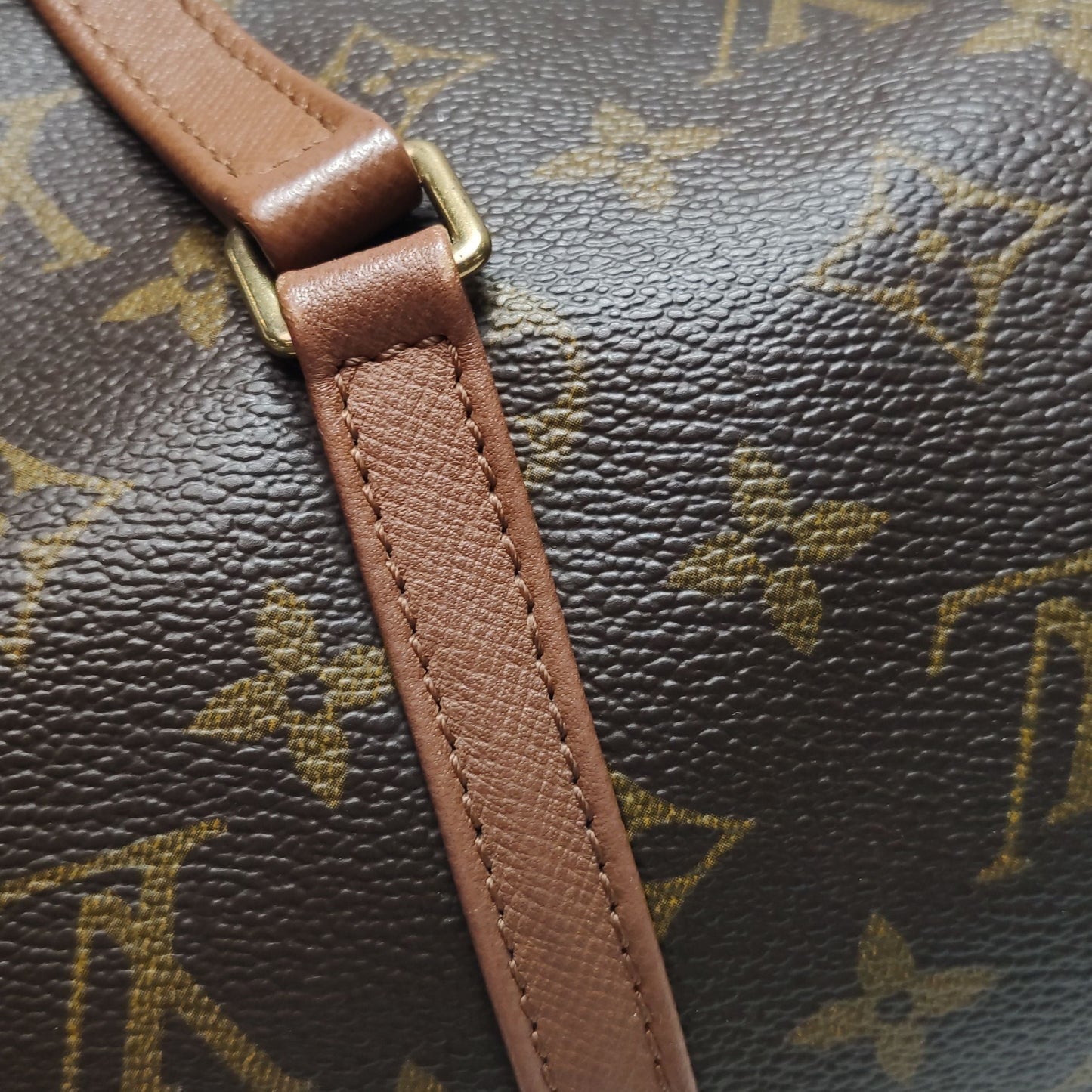 Preloved GLM-Papillon Large Monogram Canvas Round Barrel Handbag 250512781189932