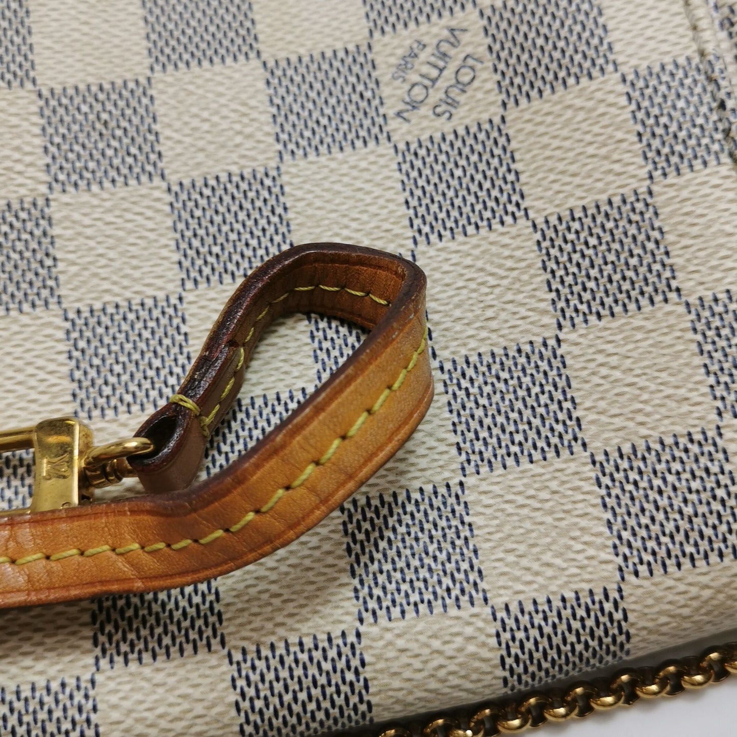 Preloved GLM-Favorite MM Damier Ebene Canvas Shoulder Bag 250429781170961