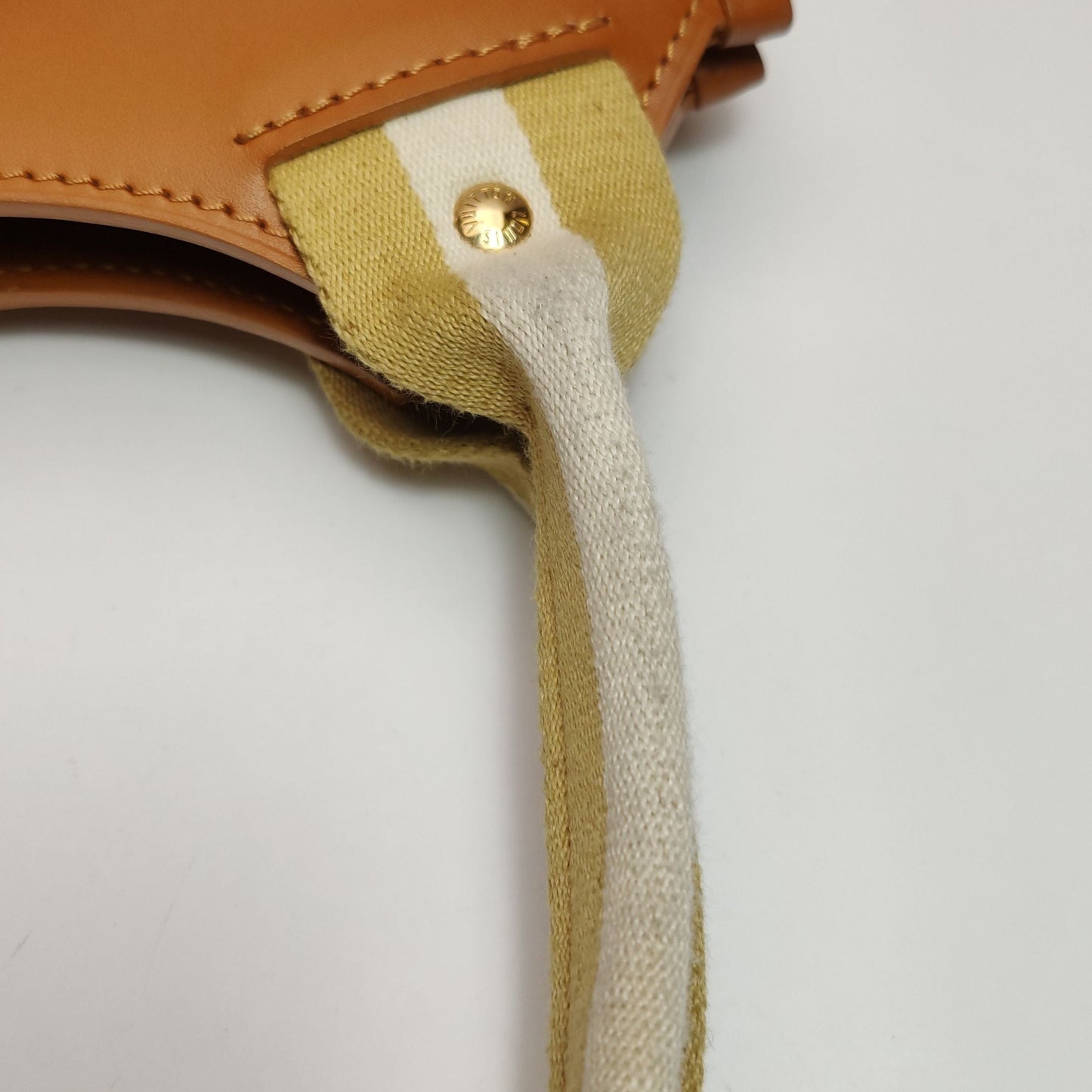 Preloved GLM-Kathleen Leather Canvas Smile Bag Handbag 250330781126927