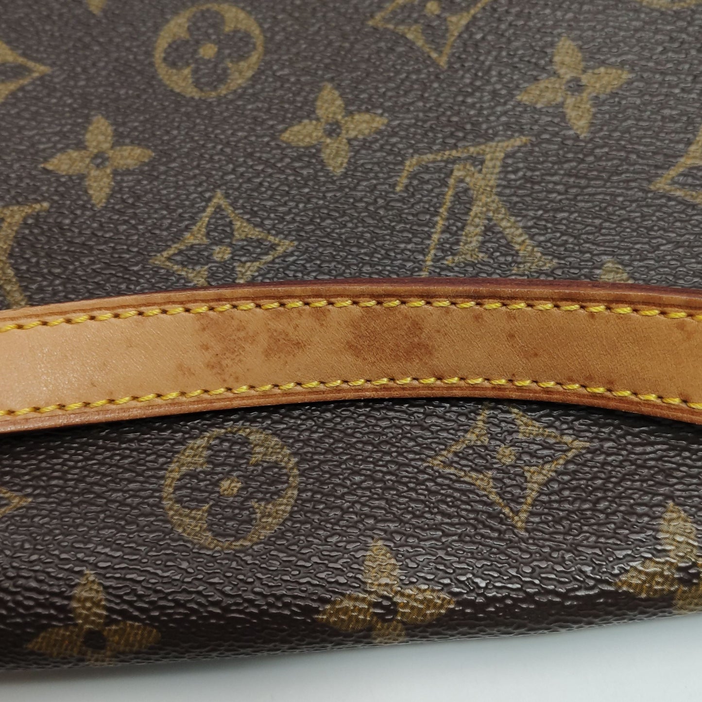 Preloved GLM-Musette Bag Monogram Print Shoulder Bag 037851300356
