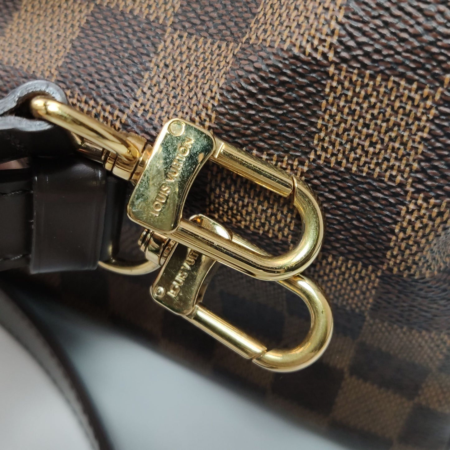 Preloved GLM-Speedy 30 Damier Ebene Boston Crossbody Bag 250526781208830