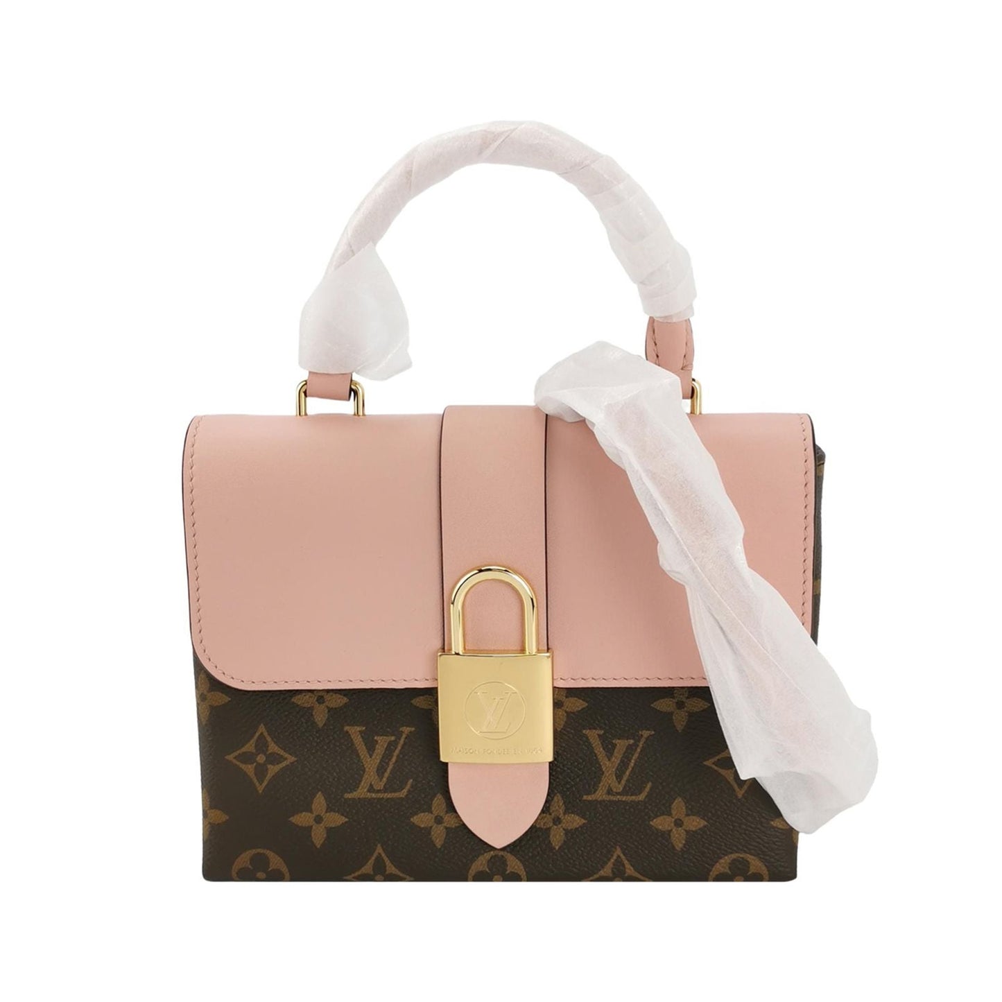 Preloved GLM-LockyBB Leather Monogram Lock Crossbody Bag 250426781166034