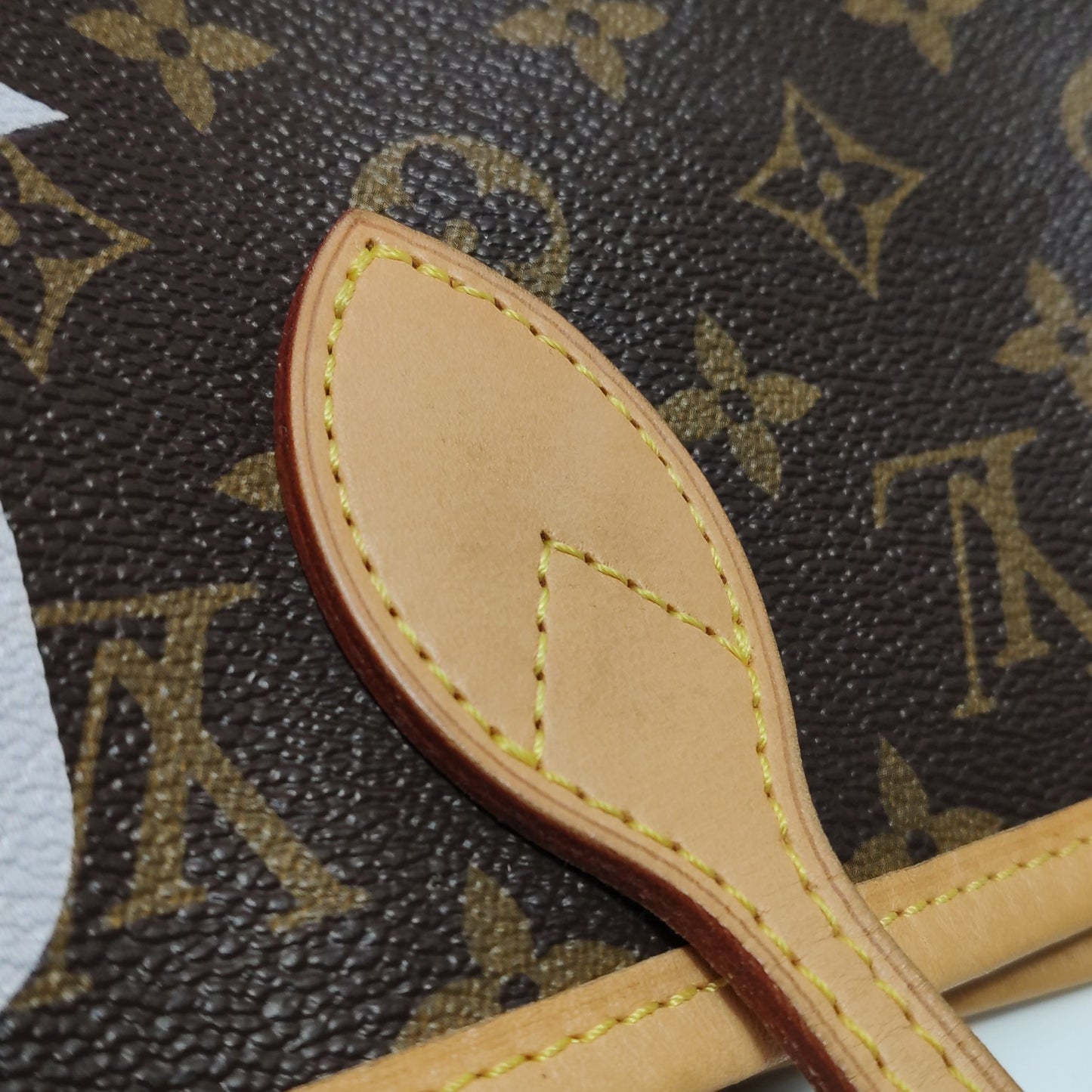 Preloved GLM-Neverfull MM Monogram Canvas and Leather Tote Bag 250602781219636