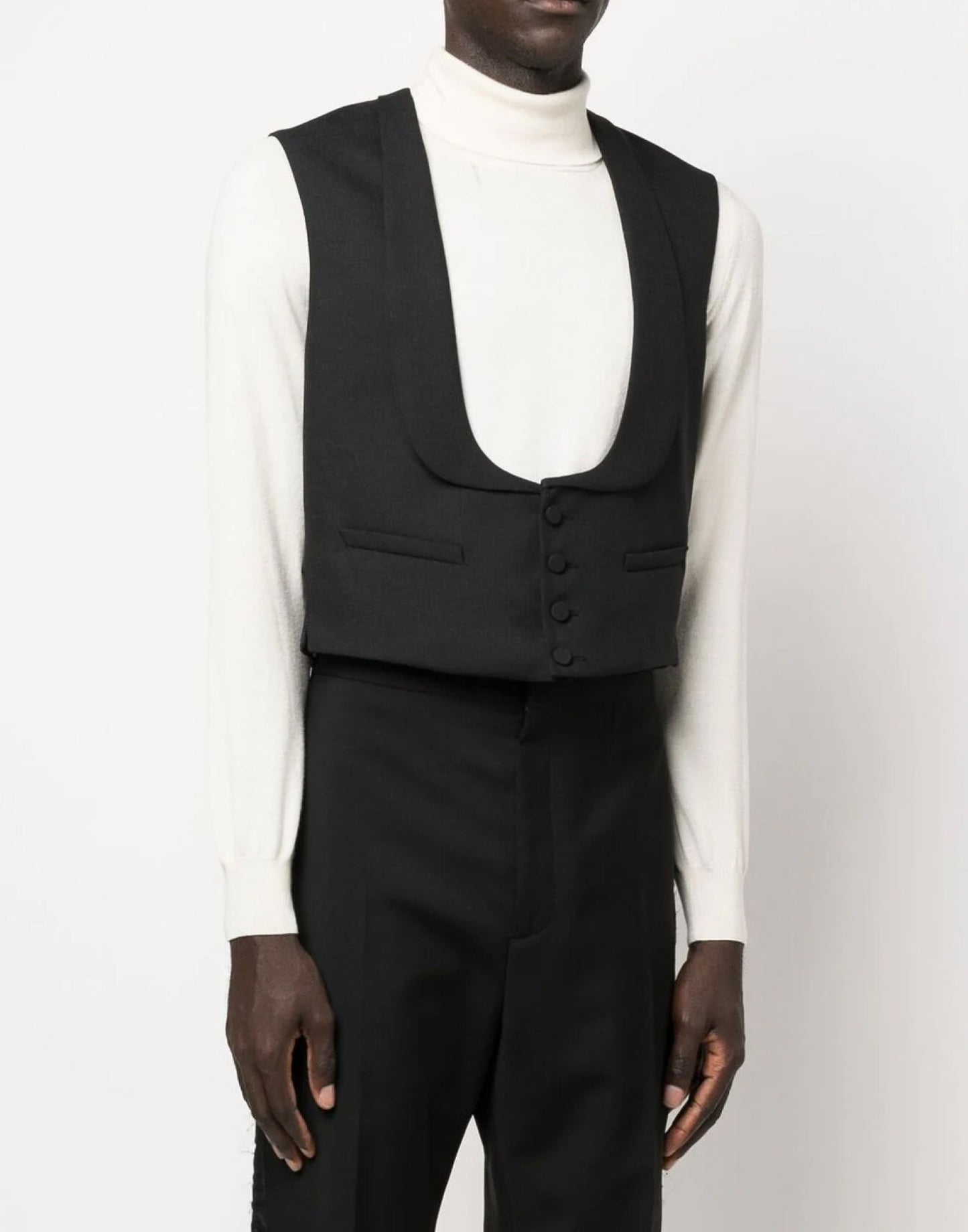 GUCCI Men's Wool Formal Vest Gilet - FW25 Collection